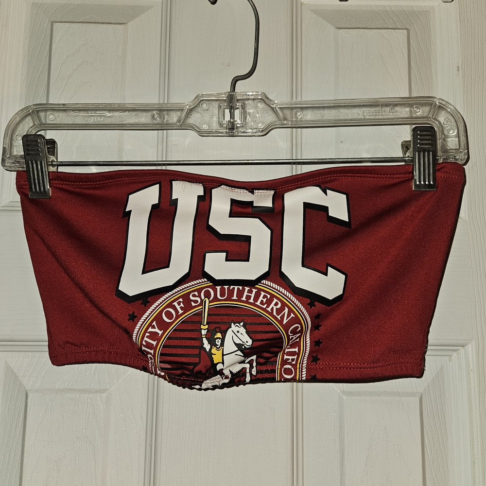 USC Red Crop Top